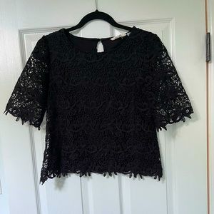 Adiva Lace cropped top